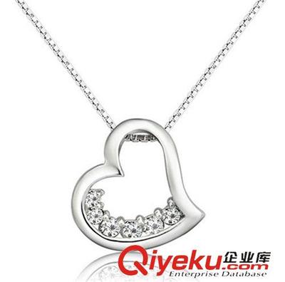 璀璨心意之選 925純銀小愛(ài)心鑲鉆鎖骨鏈，工廠直供的生日好禮
