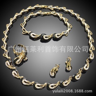 銅合金首飾套裝批發(fā)采購(gòu)指南 解析高檔時(shí)尚18K鍍真金四件套的市場(chǎng)潛力